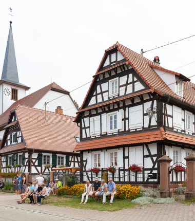 Les maisons blanches à colombages